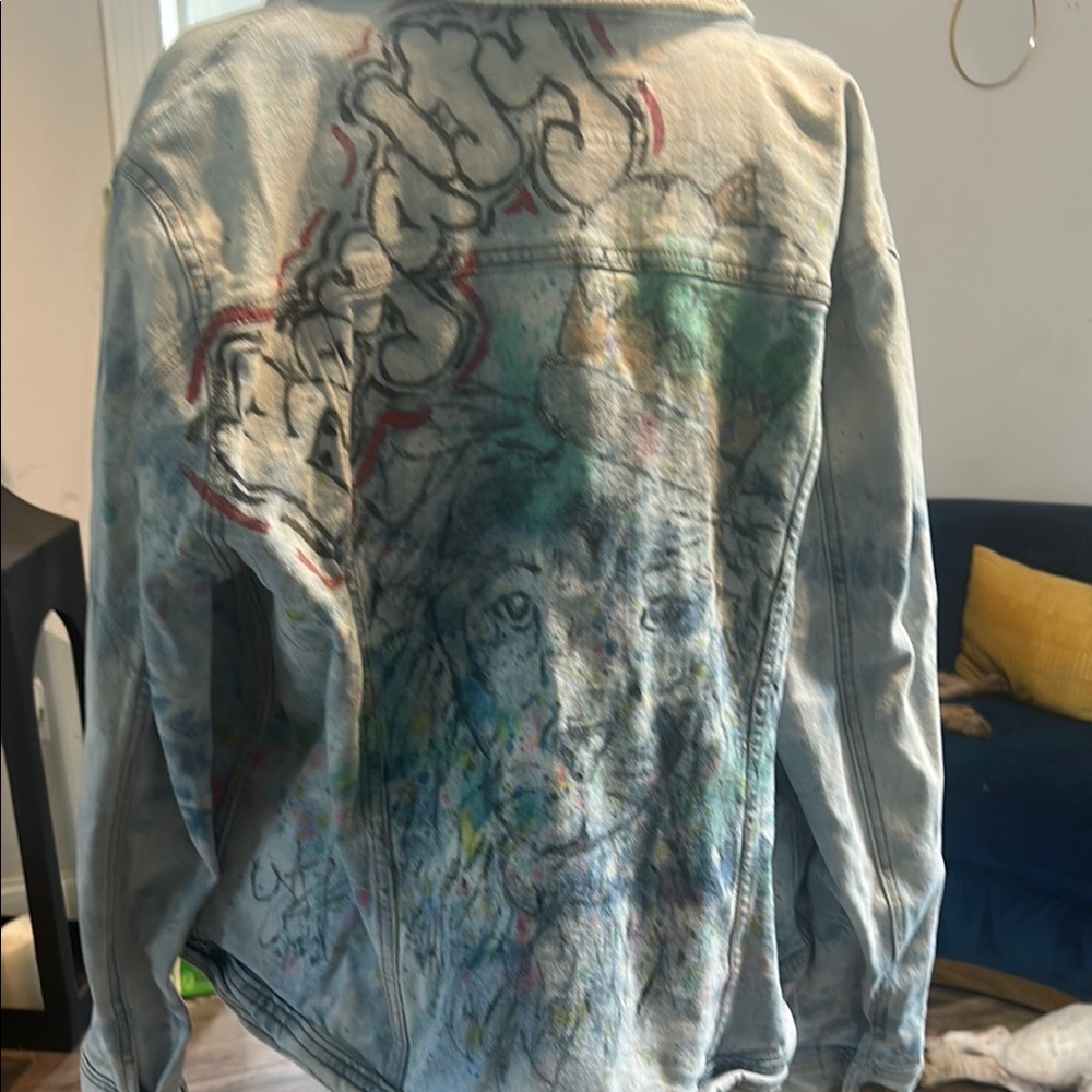 Universal Thread Blue Lightweight Denim Jacket - image 3